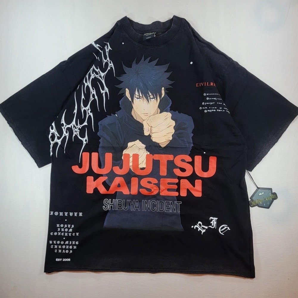 Civil Regime x Jujutsu Kaisen Megumi Cursed Technique Dungeon Tee
